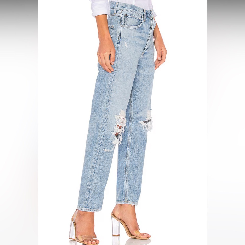 AGOLDE 90’s Jean Distressed Denim High Rise Jeans Size 28